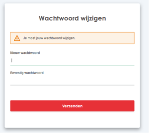 Wachtwoord wijzigen